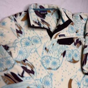 Patagonia Synchilla Snap T Fleece Size Small Harvest Moon Owl Outdoor Hike
